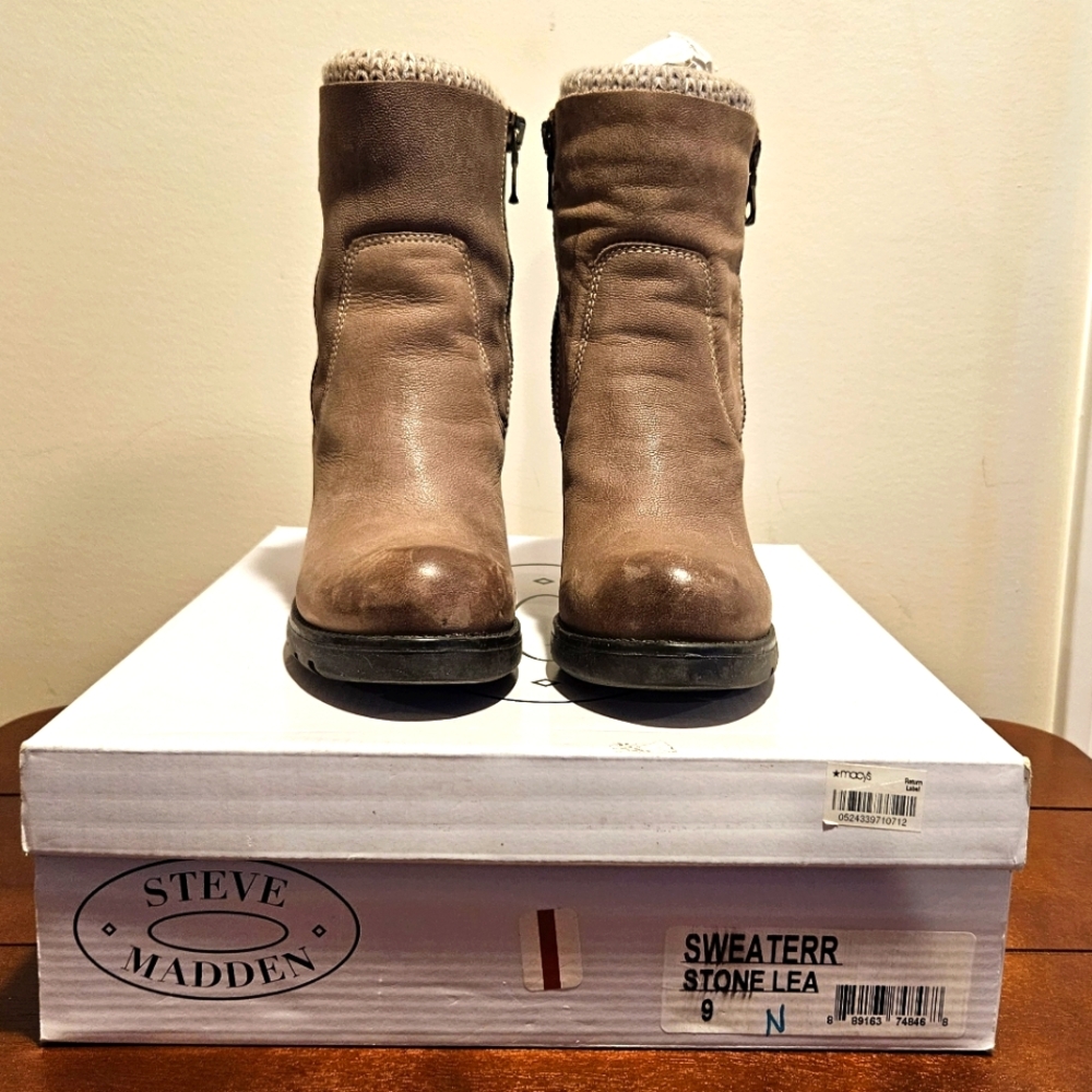 Steve Madden Sweaterr Women's Stone Ankle Boots